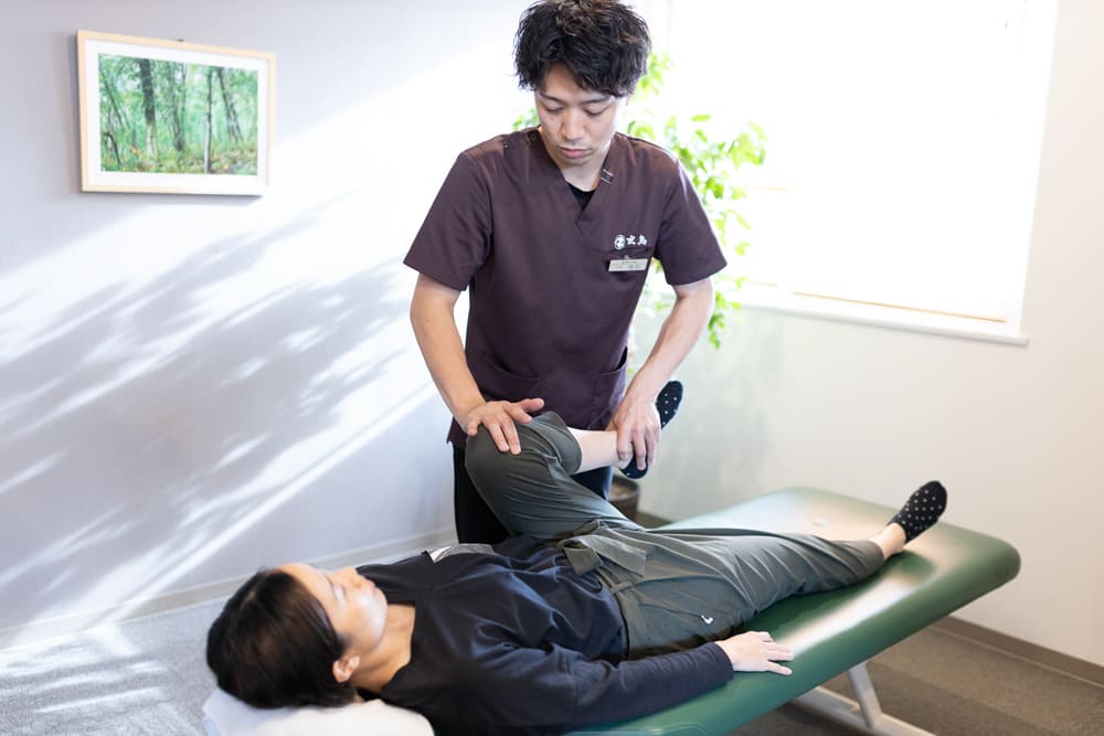 全身を見て原因を探す施術のイメージ