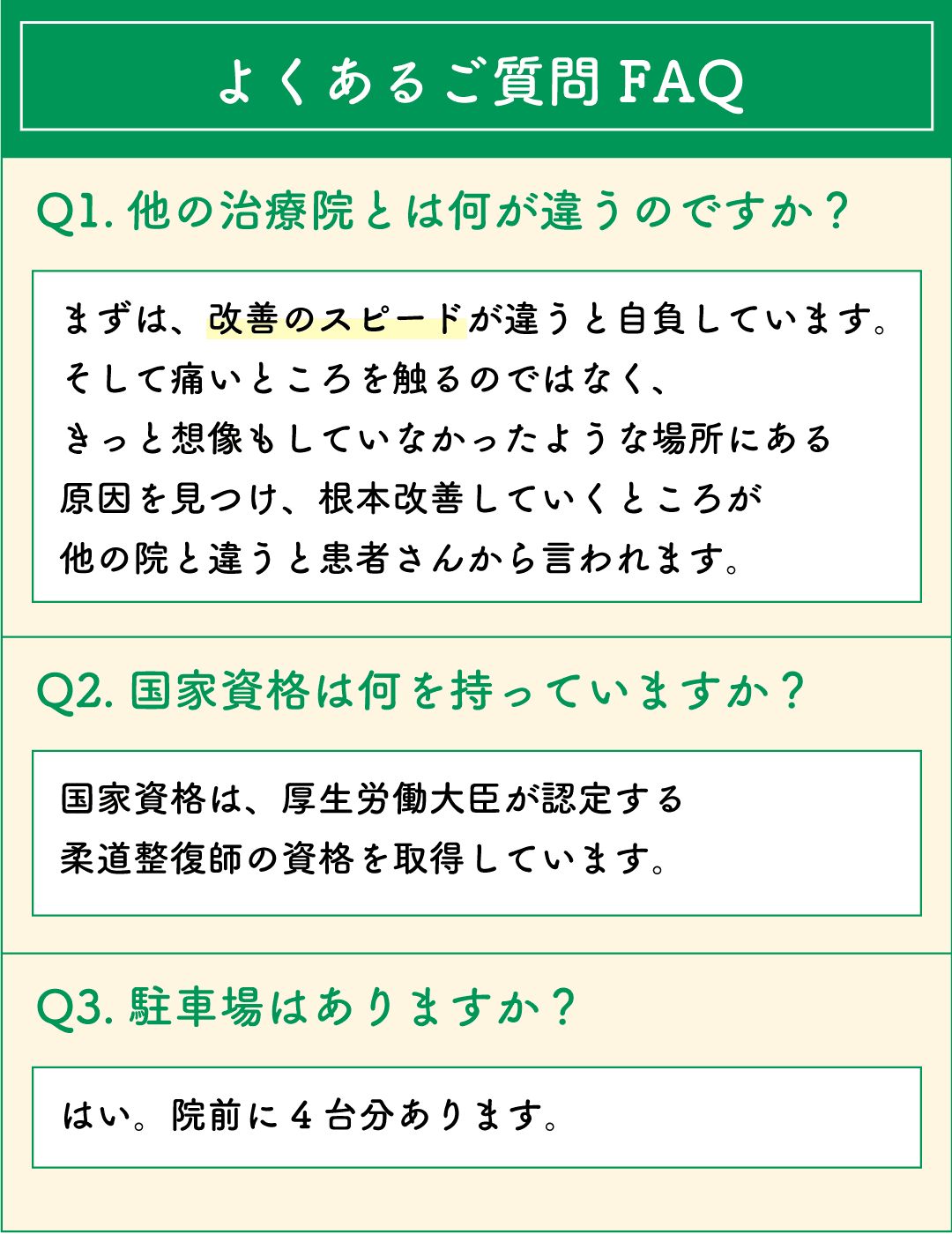 よくあるご質問FAQ 1